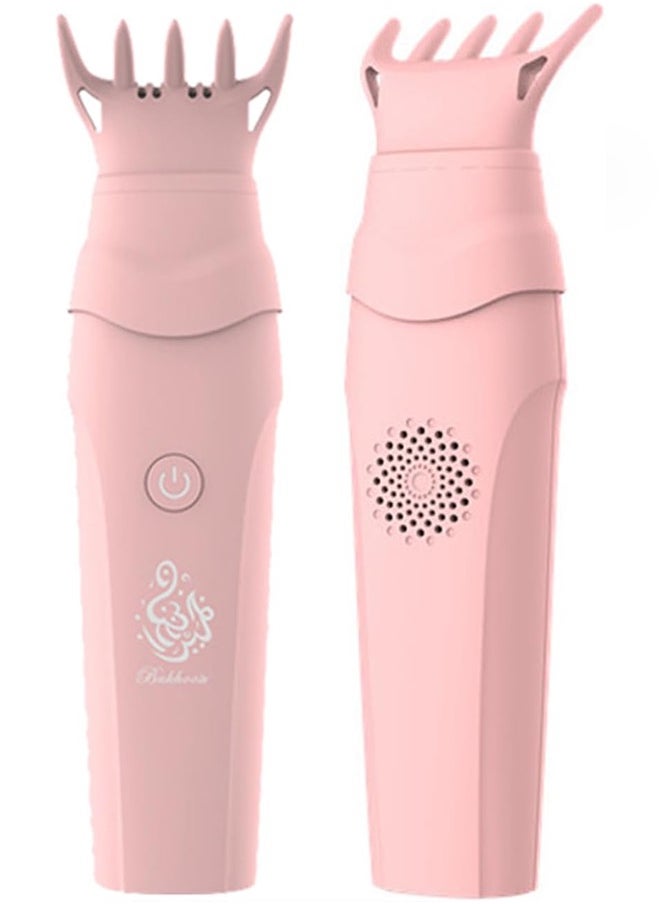 Bukhoon - Electric incense burner V1 with hair comb and interchangeable head for car and home use, pink. - Image 1