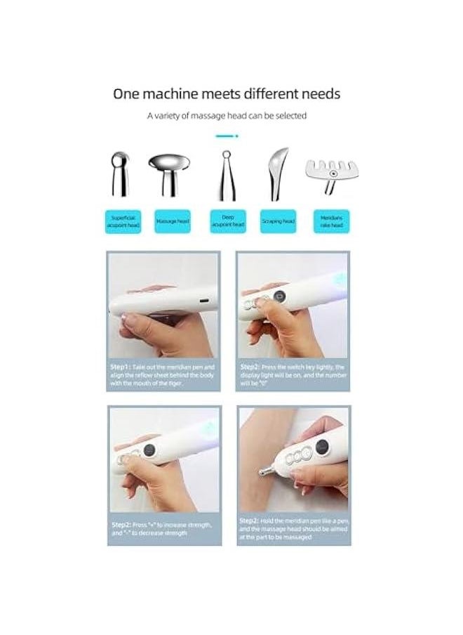 Generic Intelligent Acupuncture Pen for Portable Body Pulse Massage Therapy Relieves Pain and Clears Meridians  - Image 3