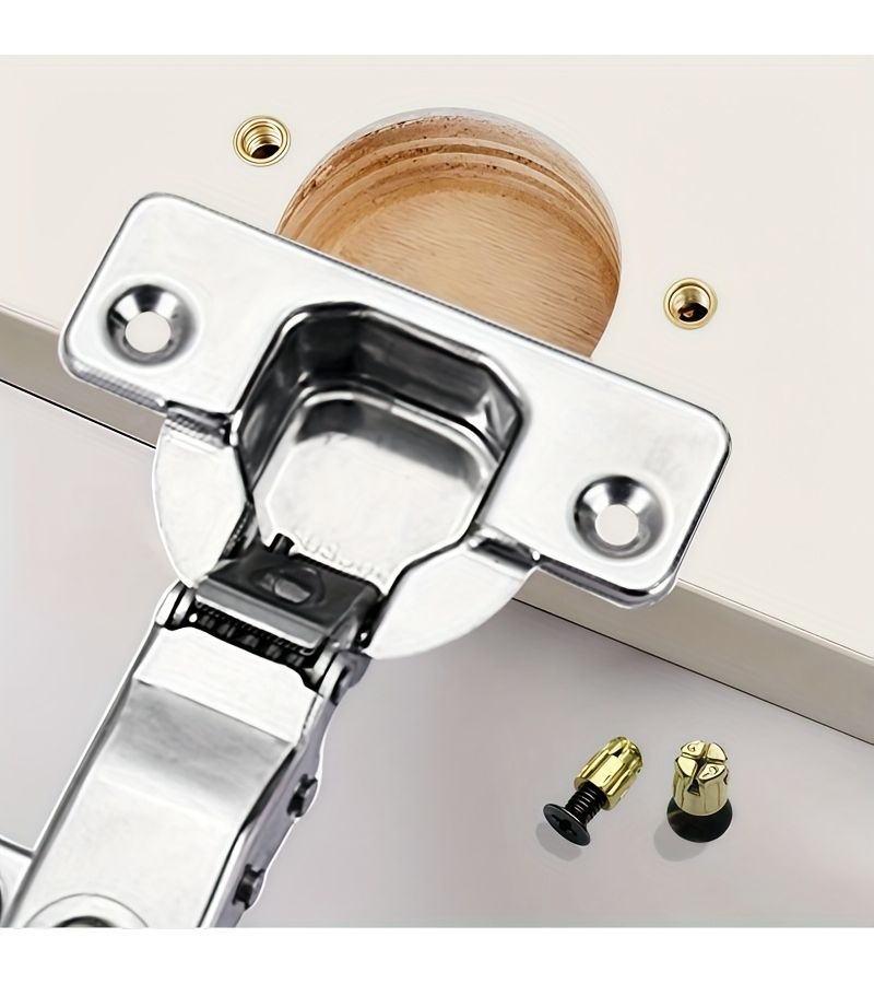 120 Pcs Reusable Hinge Expansion Inserts Durable Anti Rust Fasteners For Door Panels Door Locks And Cabinet Doors Flush Mount Polished Steel End - Image 4