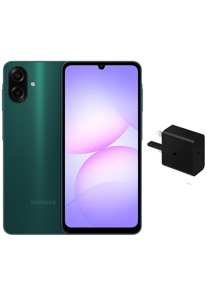 Samsung Galaxy A07 Dual SIM Green 4GB RAM 128GB LTE with Adapter (in box) - Middle East Version