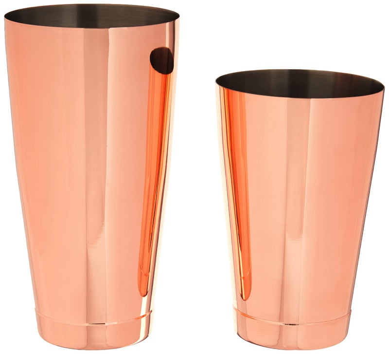 Barfly Shaker Cocktail Tin  Set (18 Oz And 28 Oz)  Copper - Image 1