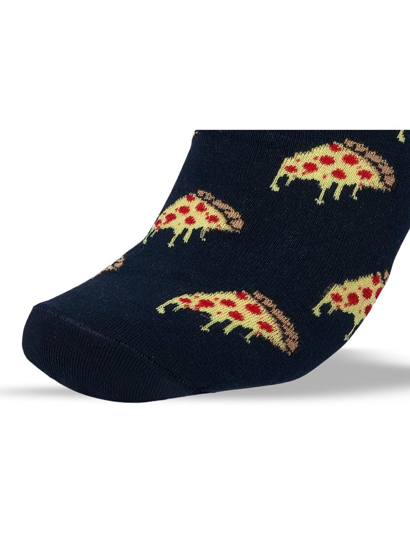 SAM SOCKS Men Set of 3 Long Casual Pizza Pattern Socks - Image 5