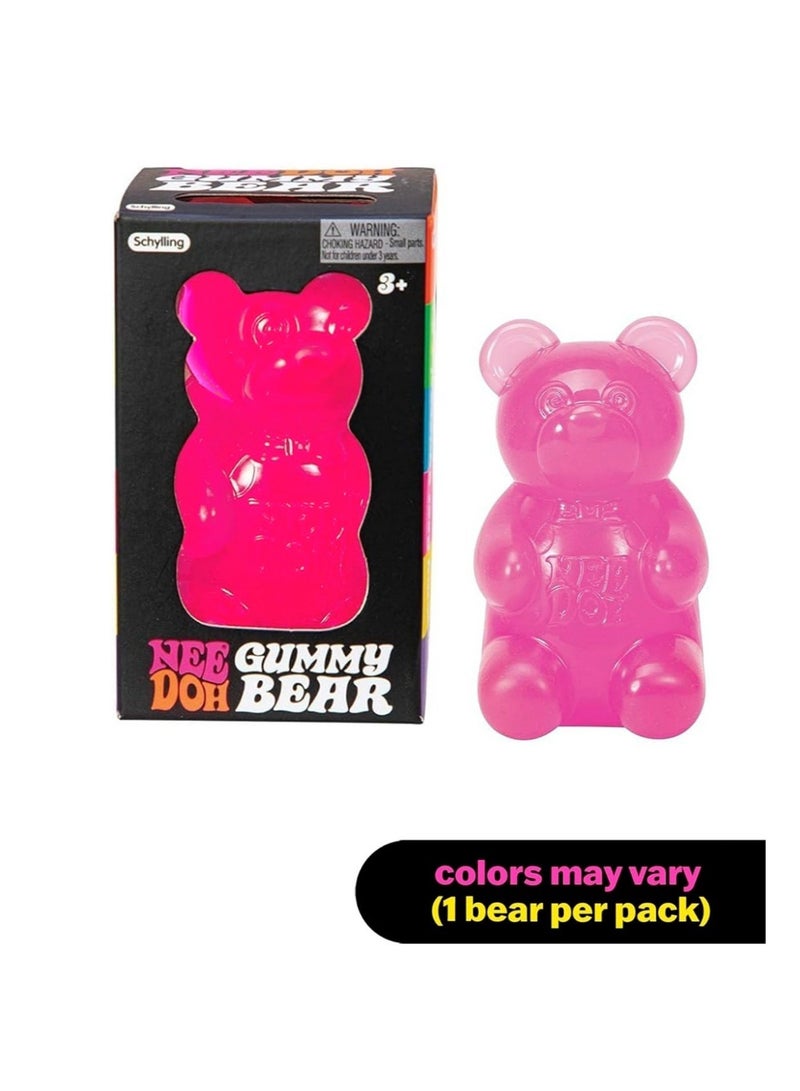 Nee  Doh Gummy Bear – لعبة حسية هلامية - قد يختلف اللون (عبوة تحتوي على قطعة واحدة) - Image 3