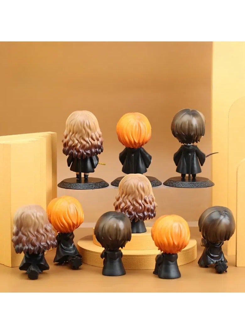 Harry Potter 9-piece set Handicraft toon model dolls, trendy toys, PVC character model toys collection gifts, creative cartoon toys, birthday and holiday gifts - Image 3
