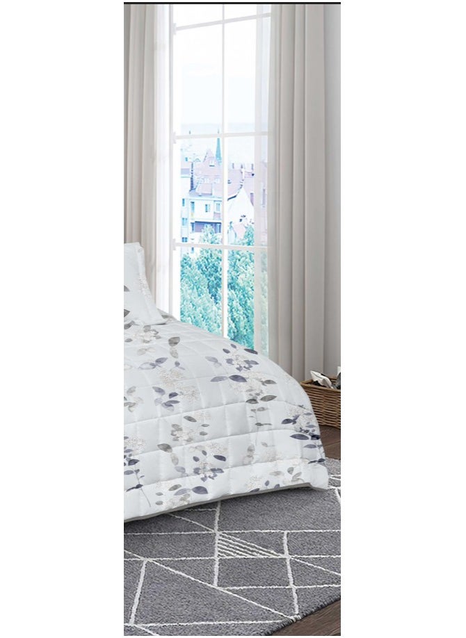 Red Rose A practical summer double bed sheet with a printed design to suit your room's decor, made of microfiber, measuring 230*250cm.  - Image 4