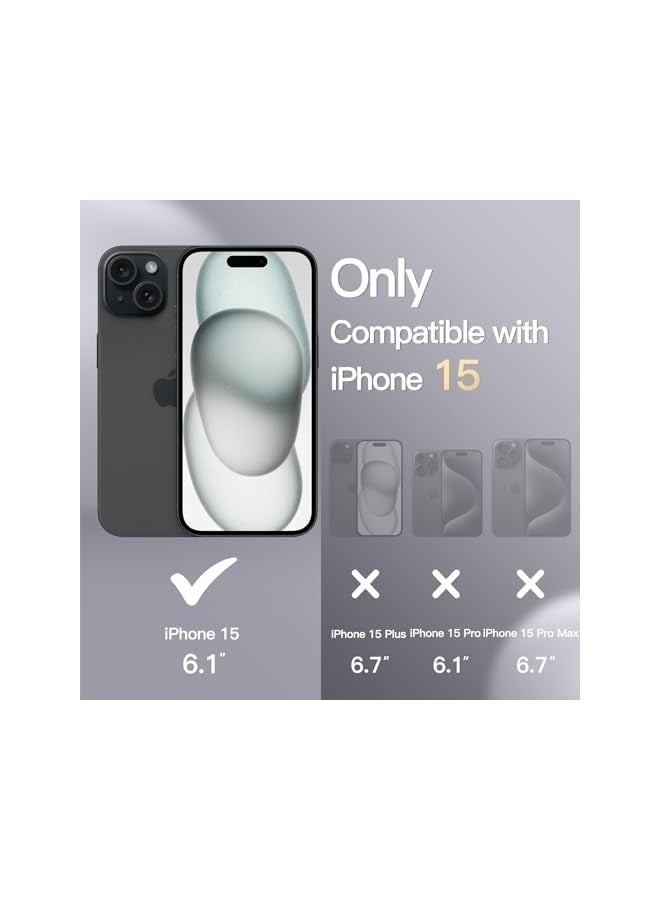 JETech Silicone Case for iPhone 15 6.1-Inch, Silky-Soft Touch Full-Body Protective Phone Case, Shockproof Cover (Black) - Image 2