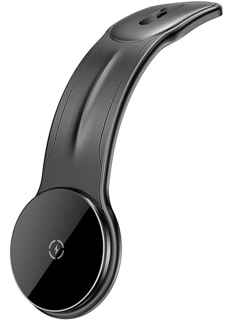 TIGER D21 Fast Wireless Charger Magnetic Car Holder – 15W Wireless Charging for iPhone & Android, Auto-Aligning Magnetic Mount, Qi-Certified, Dashboard & Vent Mount (Black) - Image 1