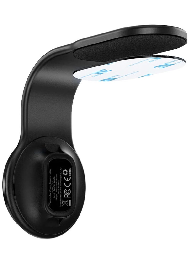 TIGER D21 Fast Wireless Charger Magnetic Car Holder – 15W Wireless Charging for iPhone & Android, Auto-Aligning Magnetic Mount, Qi-Certified, Dashboard & Vent Mount (Black) - Image 3