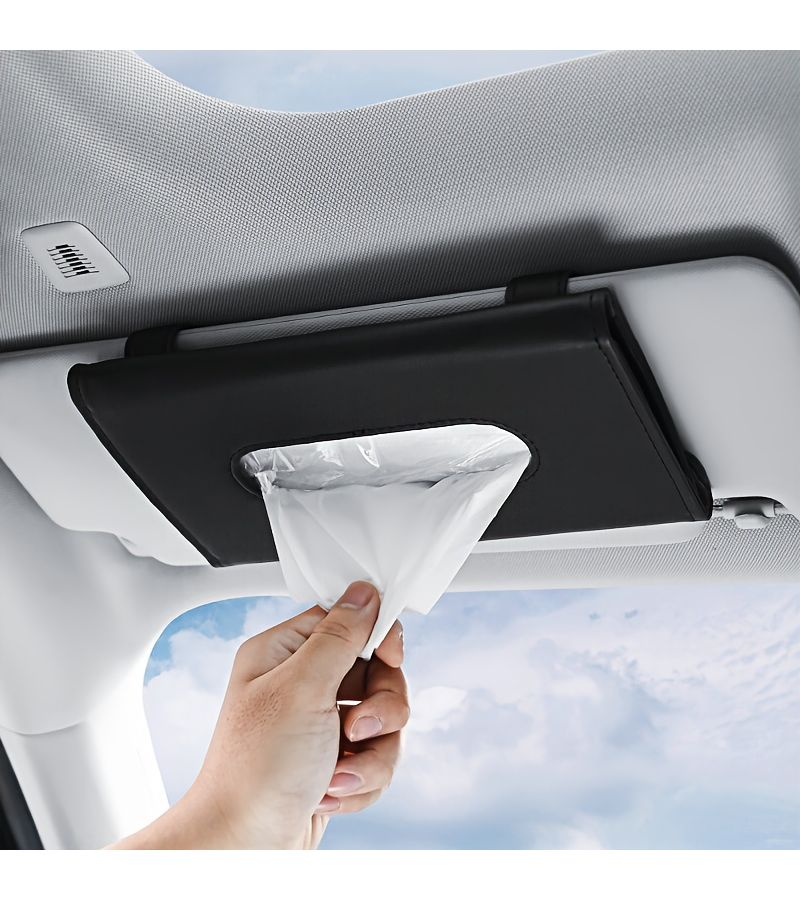 2 Packs Car Tissues Refill for Sun Visor Holder Soft Smooth Travel Facial Tissue - Image 5