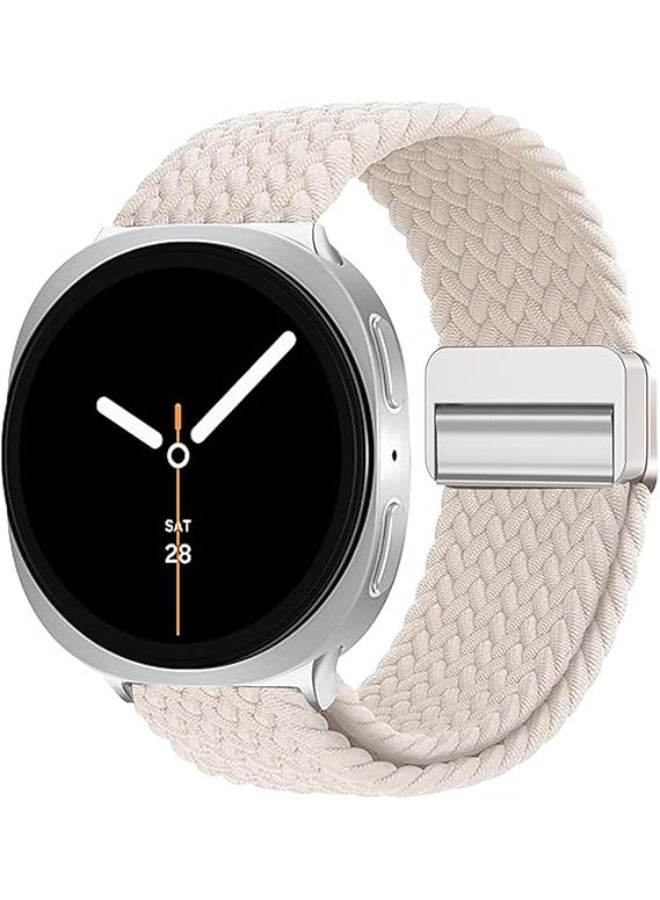 Compatible with Samsung Galaxy Watch 8 Nylon Strap 44mm 40mm for Women Men, Adjustable Soft Breathable Elastic Sport Strap Woven Waterproof Watch Strap - Image 1