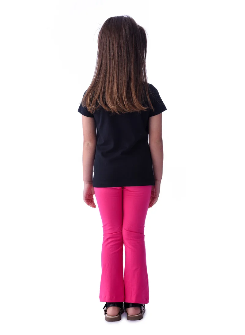 Victor And Jane  Girls’ 2-Piece Outfit Set - (2-8 Years)Tee & Flared Legging for Women | Best Price UAE