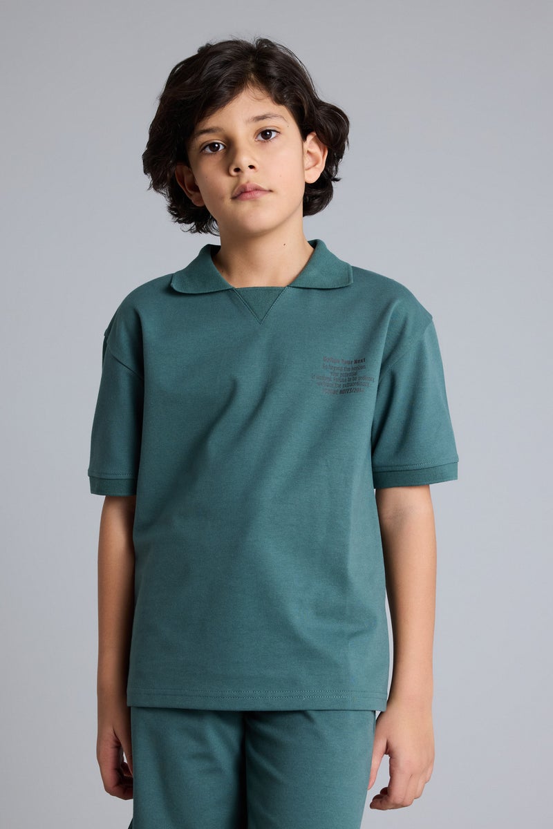 DeFacto Green Boy Boys Set - 2 Pieces Casual - Image 3