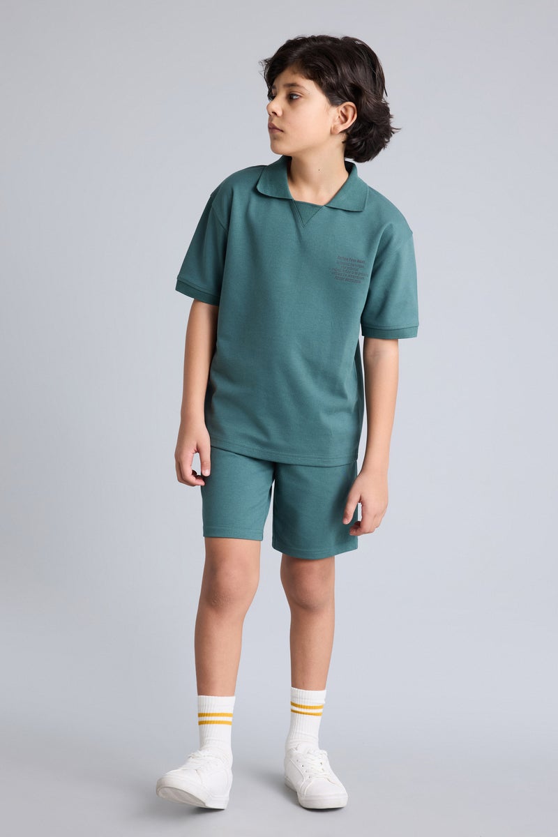 DeFacto Green Boy Boys Set - 2 Pieces Casual - Image 2