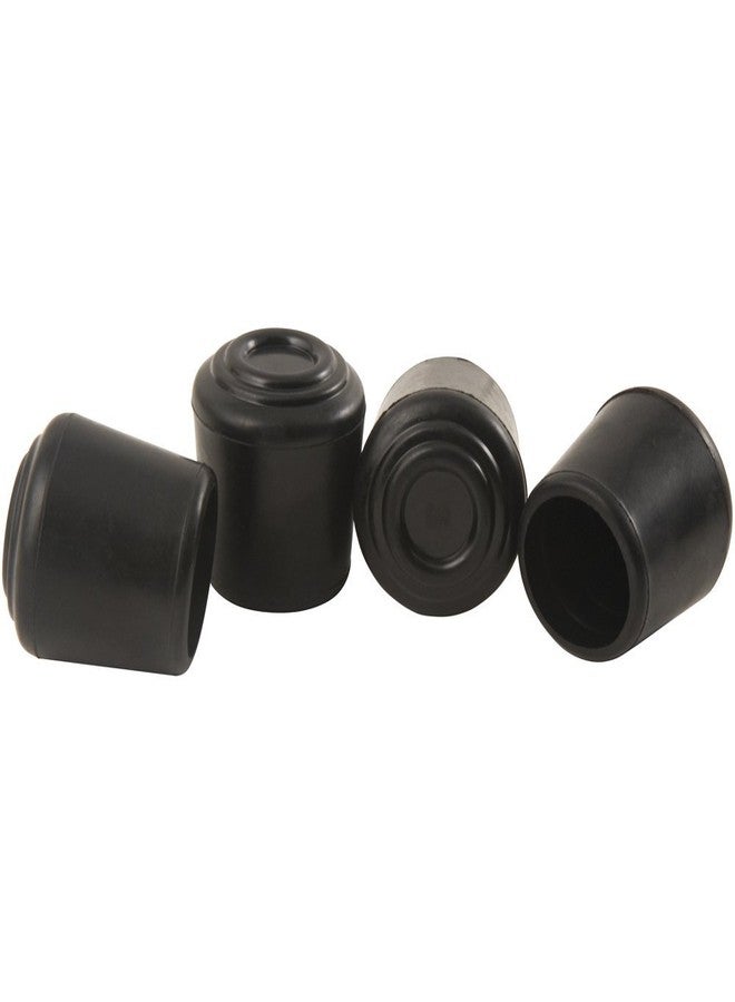 SOFTTOUCH Rubber Leg Tip (4 Piece), 1", Black - Image 1