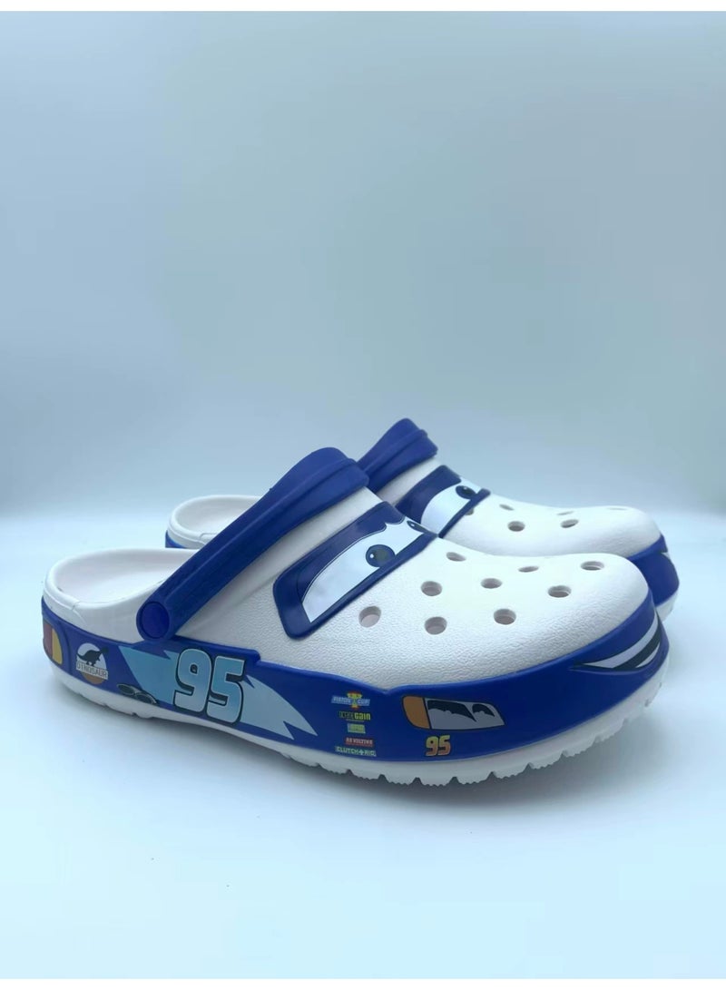 Caroban Mcqueen 95 Car Shoes Men'S And Women'S Popular Outdoor Breathable Casual Beach Shoes Hole Shoes Baotou Sandals