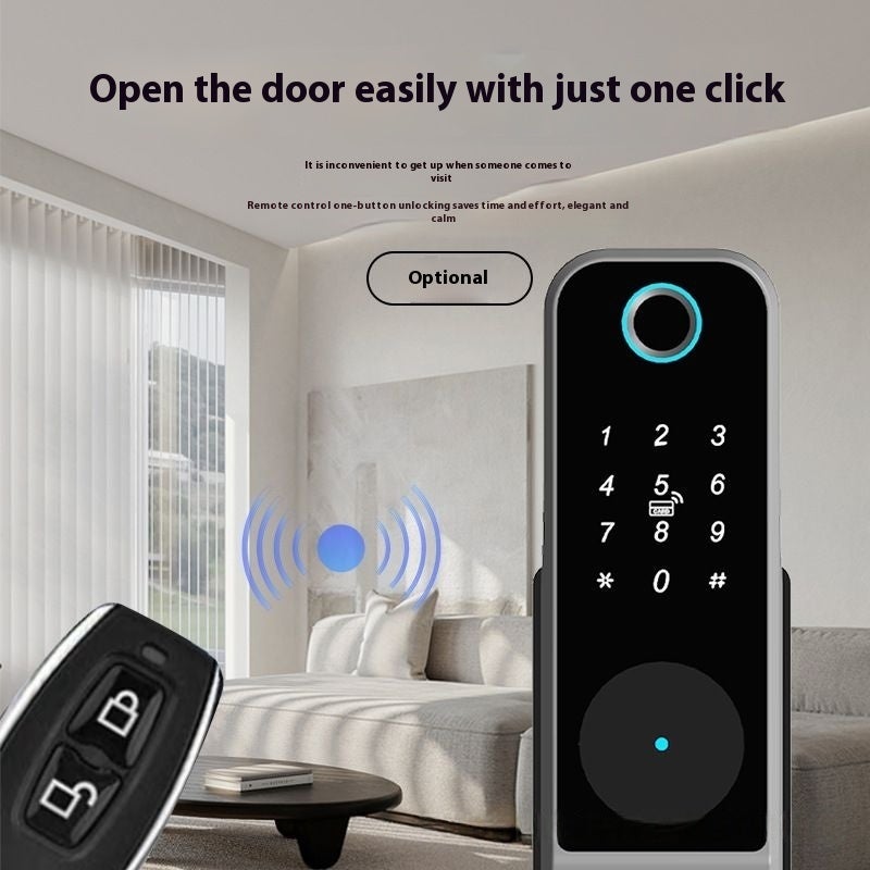 Smart Lock: Waterproof Iron Art Door, Stainless Steel Material, TTLOCK Remote Unlock, C-Level Security, 33-55mm Fit for Exterior Doors & Home Security - Image 4