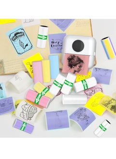 5 Rolls Multi-Purpose Thermal Printing Paper – 57mm Ink-Free, High-Definition Paper for Mini Pocket Printers, Smudge-Proof & Long-Lasting, Ideal for Notes, Labels, Study Mistakes, Creative Scrapbooking & Photo Printing
