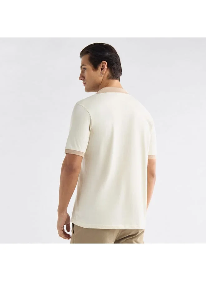 Splash FAV Colourblock Polo T-shirt with Short Sleeves