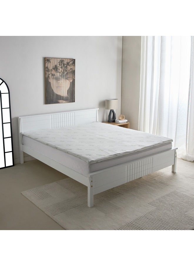 Home Box  topper مرتبة أولمبية مريحة من فوم الذاكرة على شكل بامبو 160 x 200 x 4 سم  - Image 1