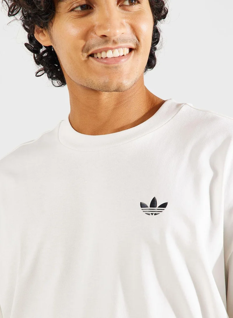 adidas تيشيرت جرافيك أبيض أصلي للجنسين
