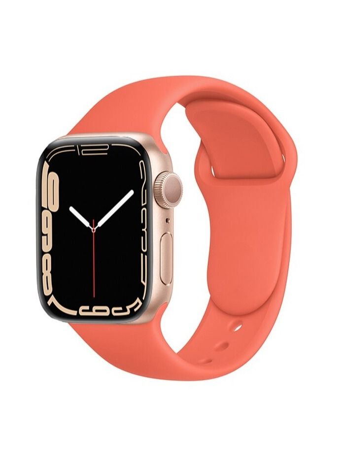 Apple Watch Band 45mm Soft Silicone Sport Band Replacement Wrist Strap Compatible for iWatch Apple Watch Series 7 (45mm) - Image 1