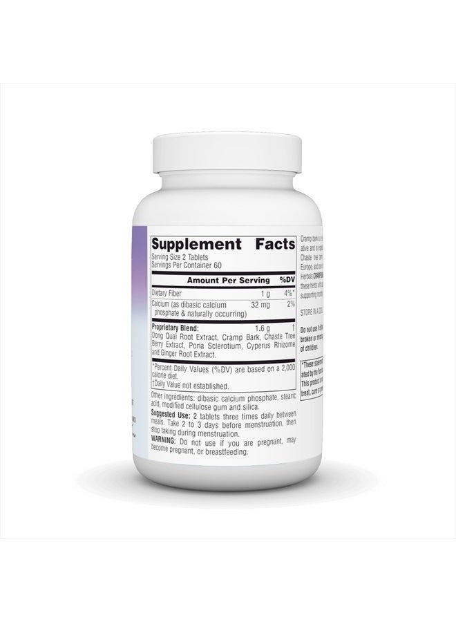 PLANETARY HERBALS, Cramp Bark Comfort™ - 120 tabs (800MG) - Image 2
