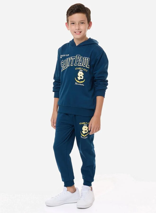 فكتور اند جين مجموعة من جوغر وهودي بطبعة جرافيك