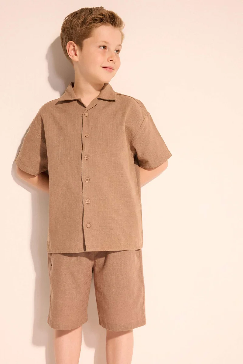 ديفاكتو Boy Regular Fit Short Sleeve Shirt