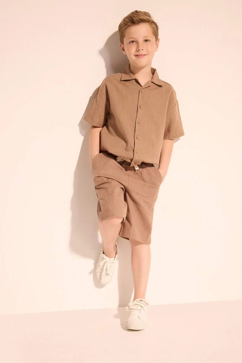 ديفاكتو Boy Regular Fit Short Sleeve Shirt