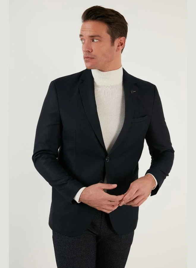 بوراتي بليزر رجالي بقصة ضيقة بفتحتين وجيوب مزدوجة