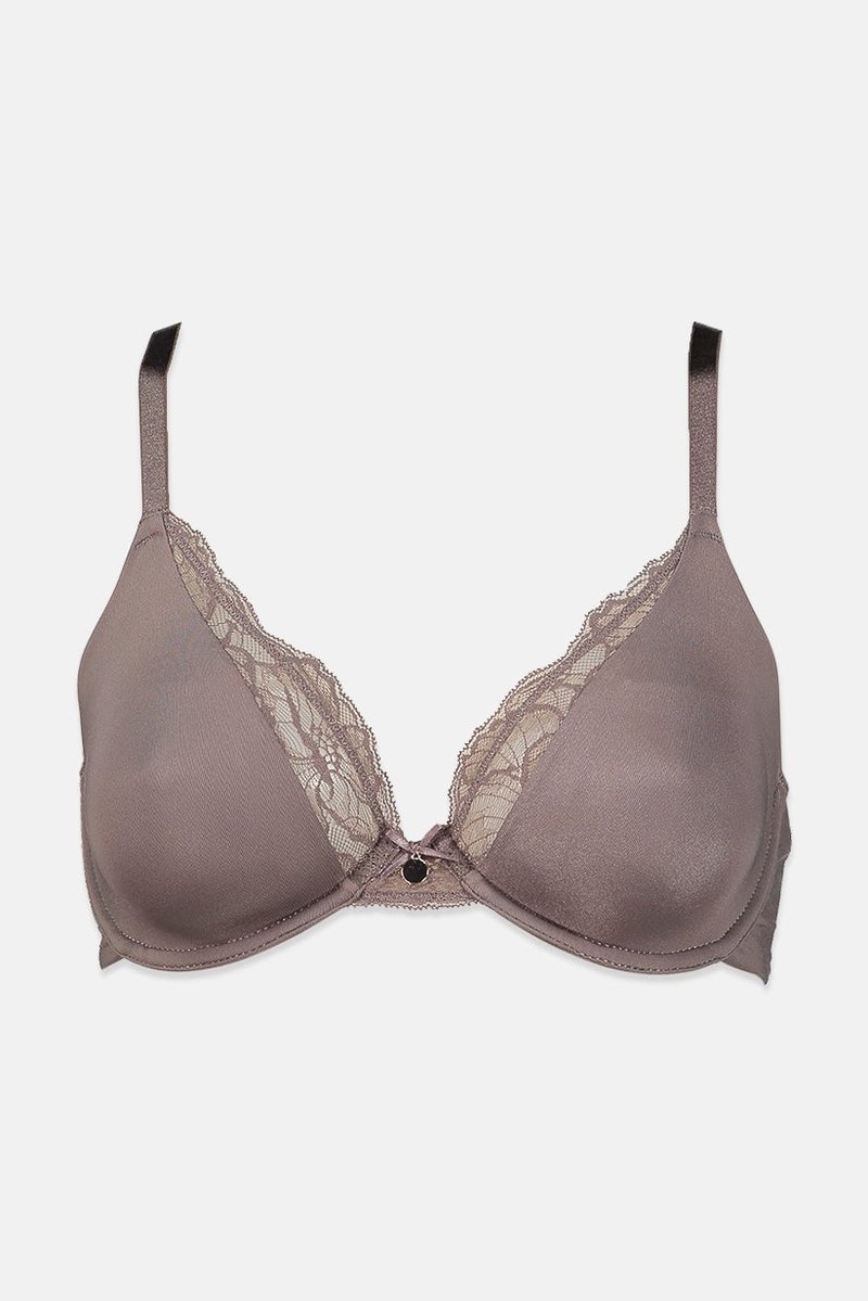Tchibo Women Underwired Non Padded Bra, Taupe - Image 1