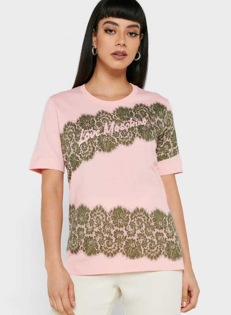 Love Moschino Graphic T-Shirt