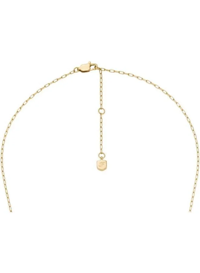 Fossil  JF04962710 Base Metal Jewelry with Cubic Zirconia for Women | Best Price UAE