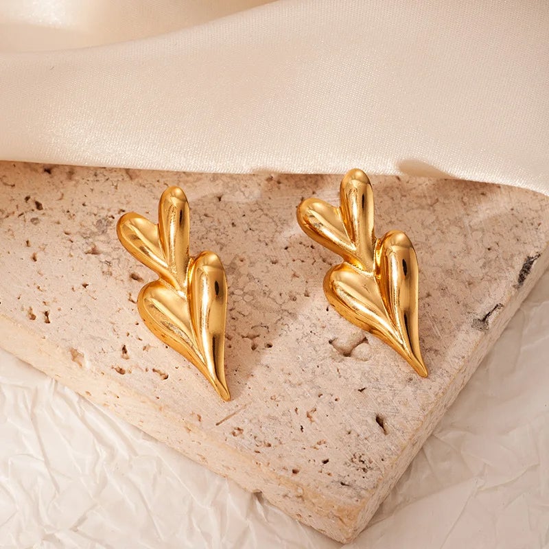 حلق أستانليس ستيل ذهبي - Image 4