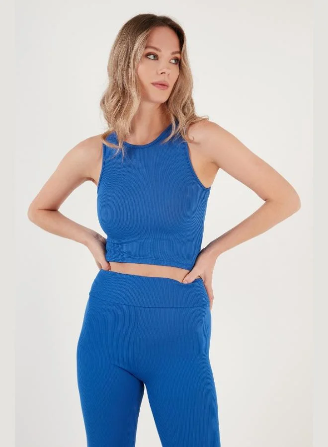 Lela Lela Ribbed Super Crop Knitted Tank Top Women's Tank Top 5865554