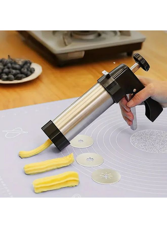 Sturdy Metal Churros Machine With Easy Press Lever 1Set For Home Cafe Party Use - Image 1