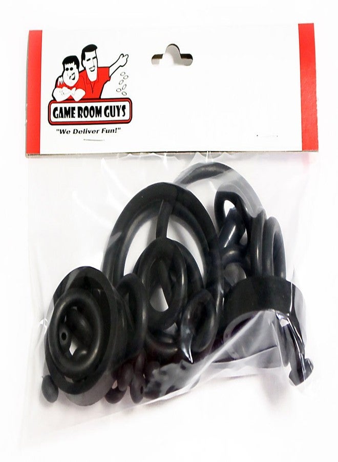 Game Room Guys Stern Pirates of The Caribbean Pinball Black Rubber Ring Kit - Image 1