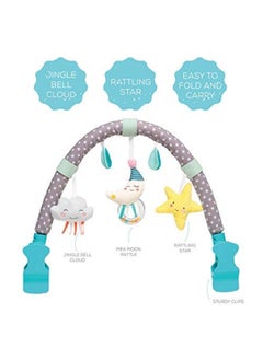 Taf Toys Mini Moon Arch | Ideal for Infants & Toddlers, Fits Stroller & Pram, Activity Arch with Fascinating Toys, Stimulates Baby's Senses and Motor Skills - pzsku/Z38E7A25778FFB82F3E3AZ/45/_/1729416229/6ac17de1-941a-40da-b57e-83ba1c193d0c