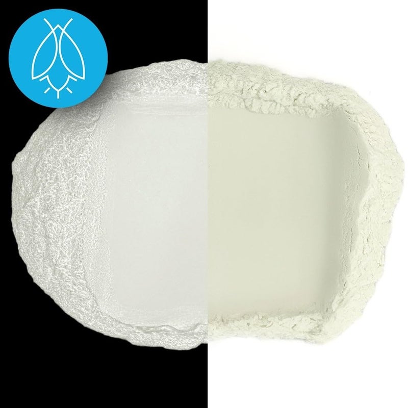 Art 'N Glow Glow in The Dark Pigment Powder - Neutral and Fluorescent Color for Art Painting, Fine Art, Nail Art Paint, and DIY Crafts - Long Lasting, 10+ Color Options - Neutral White - (12 Grams/ .42oz) - Image 1