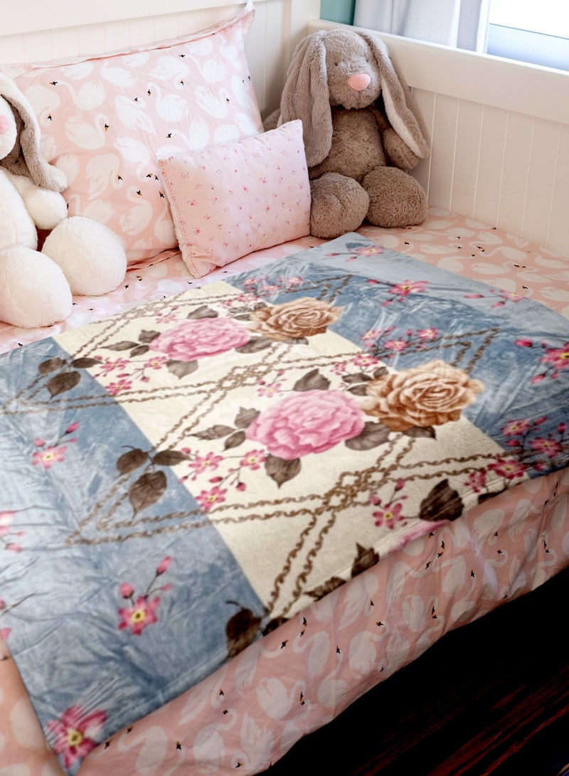 ستارجولد 1 بطانية طبقة واحدة بطانية رويال كلاودي فائقة النعومة ذات جودة أسبانية 220 × 240 سم - Image 2