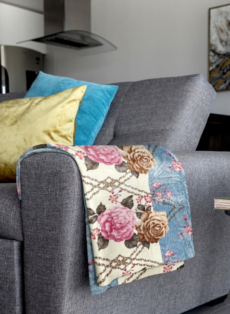 ستارجولد 1 بطانية طبقة واحدة بطانية رويال كلاودي فائقة النعومة ذات جودة أسبانية 220 × 240 سم - Image 4