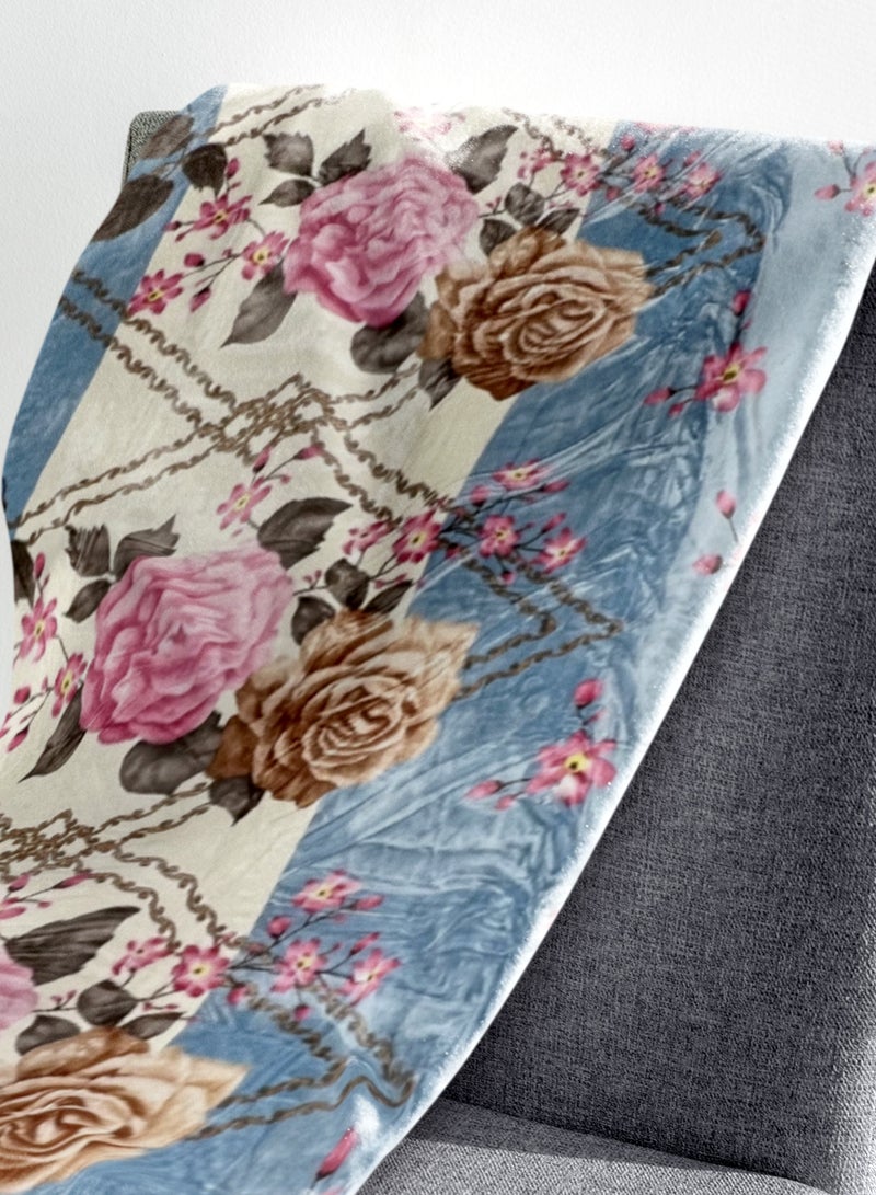 ستارجولد 1 بطانية طبقة واحدة بطانية رويال كلاودي فائقة النعومة ذات جودة أسبانية 220 × 240 سم - Image 5