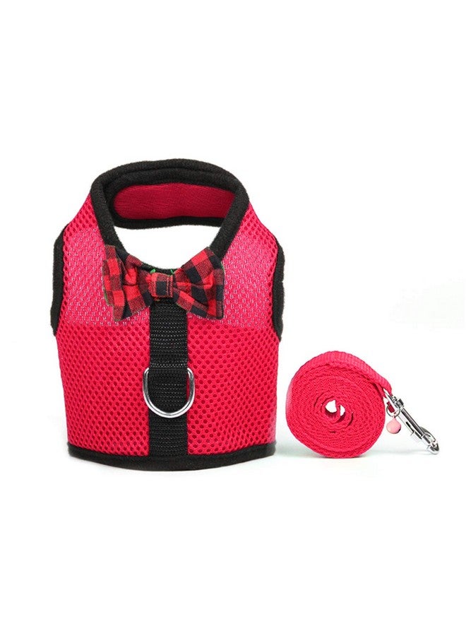 Rypet Animal Harness and Leash - Soft Mesh Pet Harness With Safe Bell, No Pull Comfort Padded Vest for Small Pet Red M - Image 3