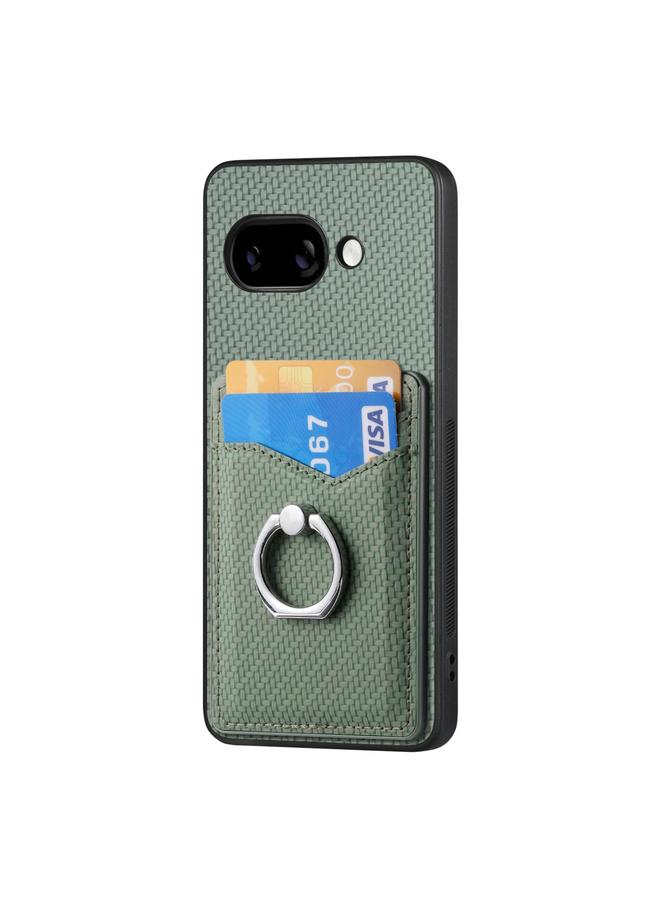 اس-توب جراب لهاتف Google Pixel 9a من ألياف الكربون مع محفظة وحلقات للهاتف - Image 2
