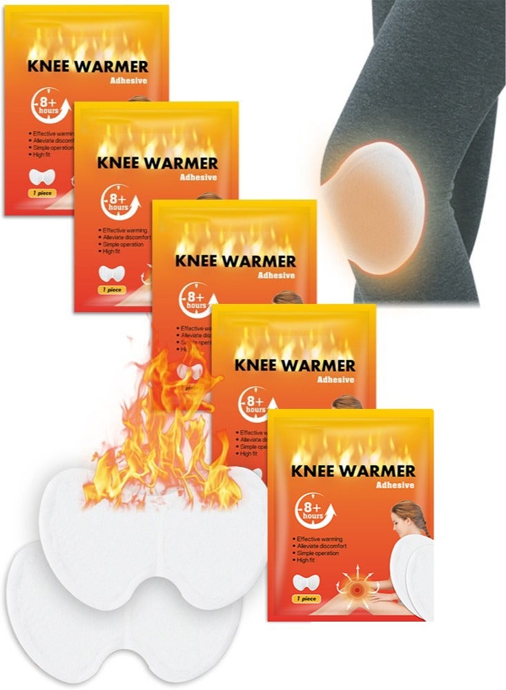 SänHahn Knee Warmer Patch – Disposable Hot Therapy Packs for Knee – Up to 8 Hours of Heat Long Lasting & Discomfort Relief for Winter Outdoor Work, Sports Activities – 5 Piece - Image 1