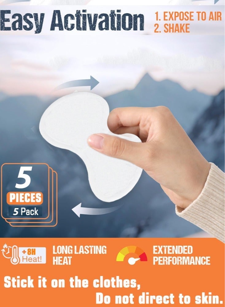 SänHahn Knee Warmer Patch – Disposable Hot Therapy Packs for Knee – Up to 8 Hours of Heat Long Lasting & Discomfort Relief for Winter Outdoor Work, Sports Activities – 5 Piece - Image 5