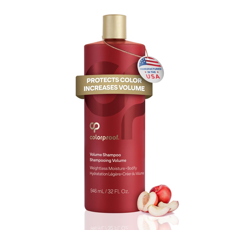 ColorProof Volume Shampoo for Women 32 Fl Oz Volume Shampoo White Nectarine Scent Sulfate Free Shampoo