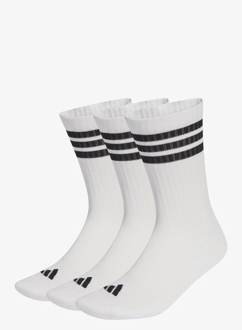 Adidas 3-STRIPES CUSHIONED SPORTSWEAR CREW SOCKS 3 PAIR PACK