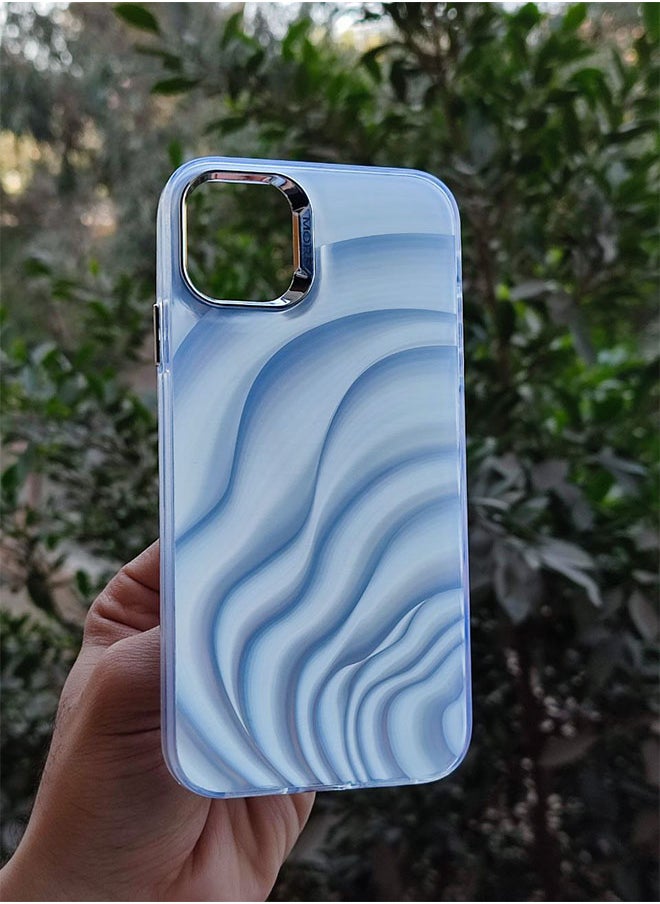 Generic - Iphone 12 3D Protective Case for , Fashion and Unique Design Shockproof, Gloss and Super Soft Design, Compatible with Iphone 12 - Silver - Image 1