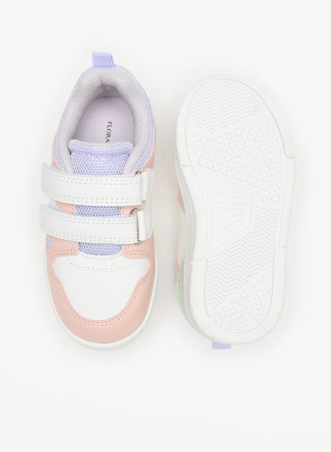 فلورا بيلا من شو إكسبرس Colourblock Sneakers with Hook and Loop Closure